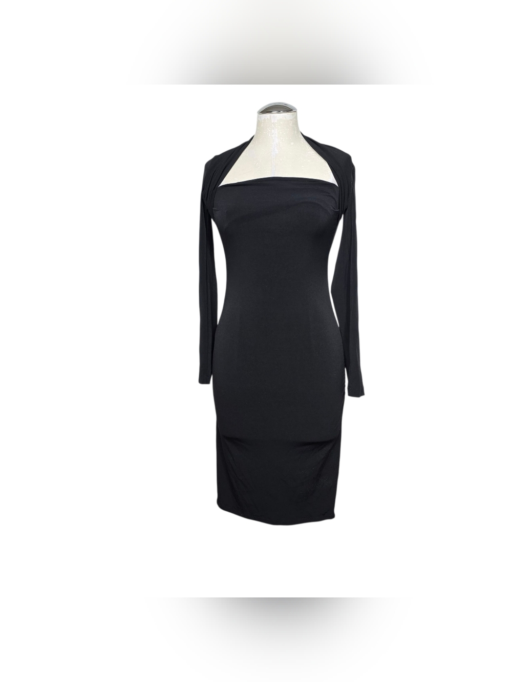 Moda International Victoria's Secret Shrug Dress XS Black Y2K